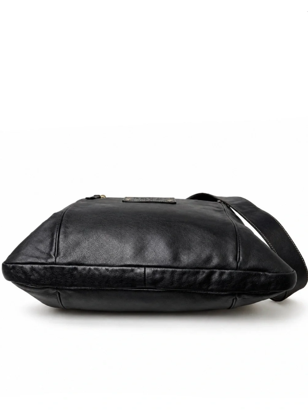 GUCCI Supreme Hysteria Black Leather Oversized Messenger Bag